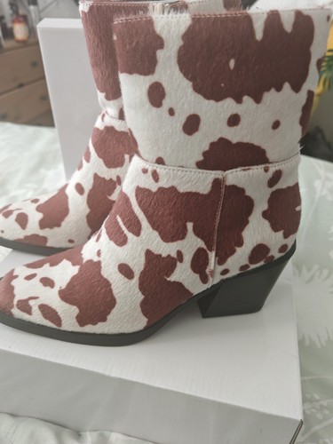 Cow print faux ponyskin - cow,