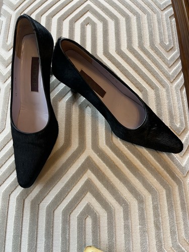 Black ponyskin court shoes - ponyskin,