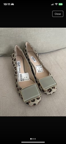 Clarks narrative grey leopard - grey,