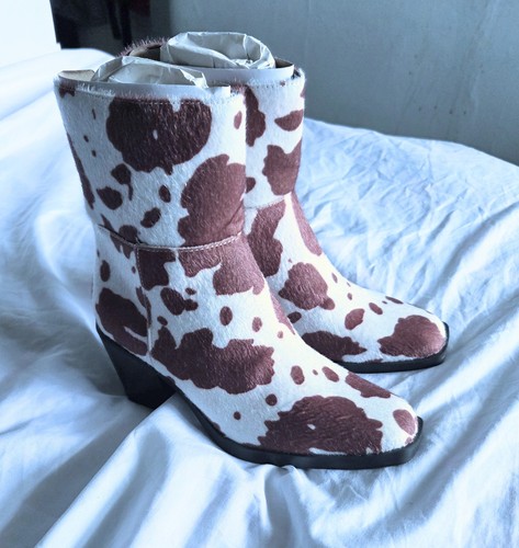 Cow print faux ponyskin block - cow,